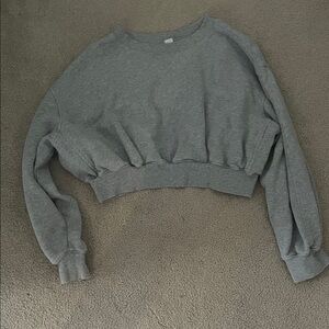 Old Navy Gray Crew Neck Sweater